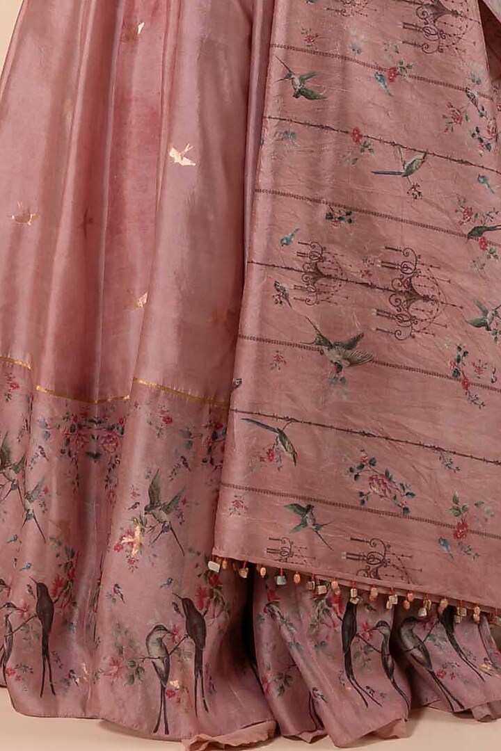 Pink Banarasi Kadhwa Wedding Anarkali Set by Ekaya at Pernia's Pop Up Shop
