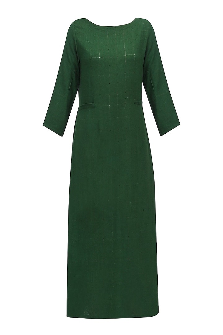 Moss Green Tunic Dress by Ekadi