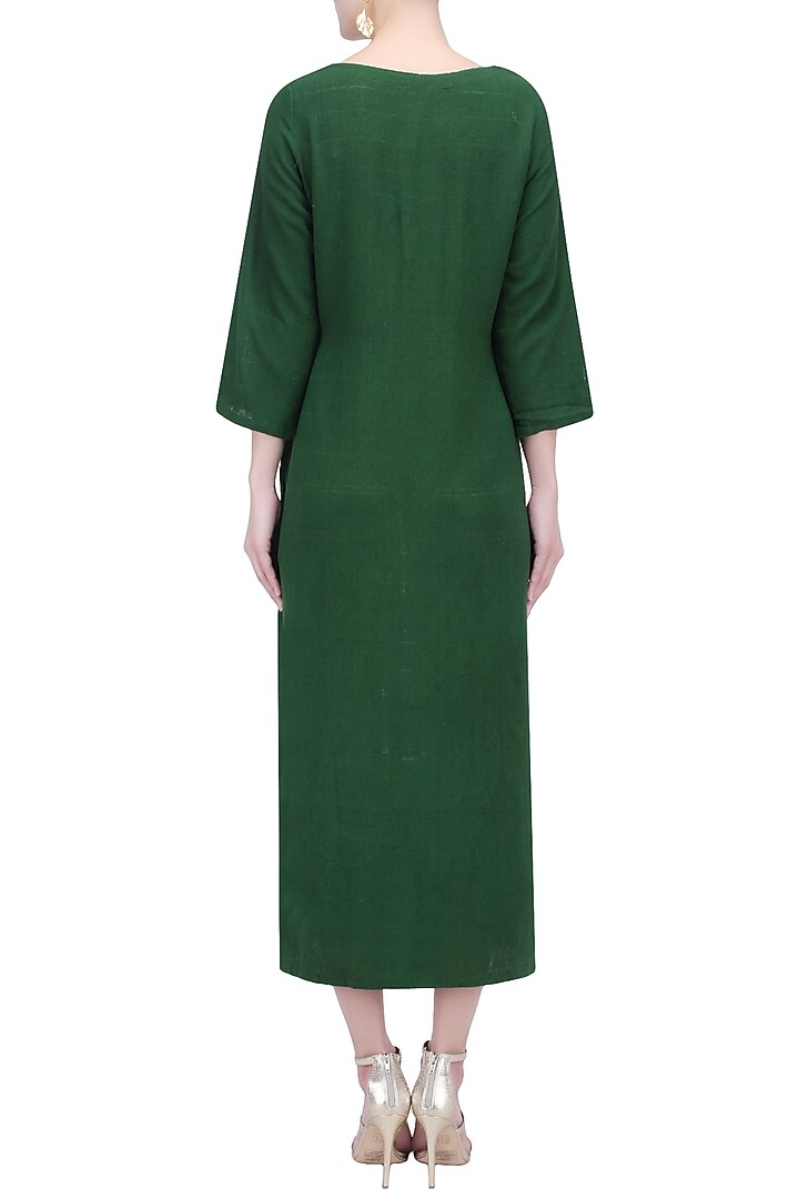 Moss green tunic dress available only at Pernia's Pop Up Shop.