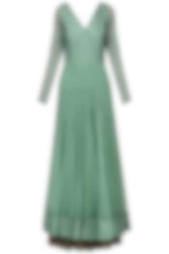 Ash blue embroidered gown available only at Pernia's Pop Up Shop.