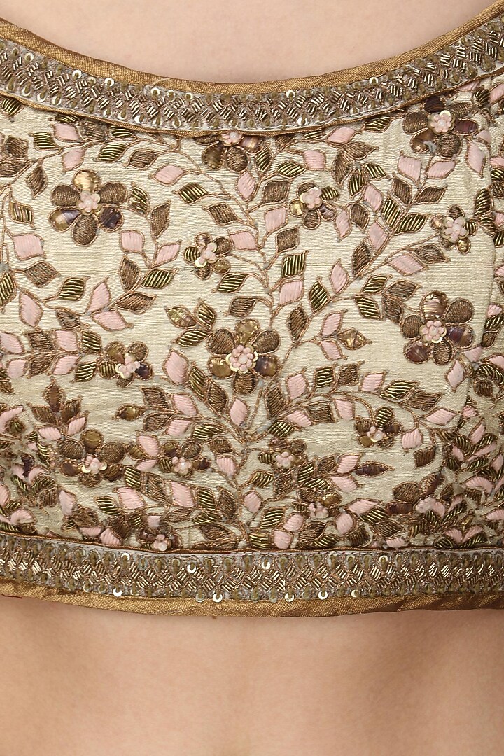 Maroon embroidered lehenga set available only at Pernia's Pop Up Shop.