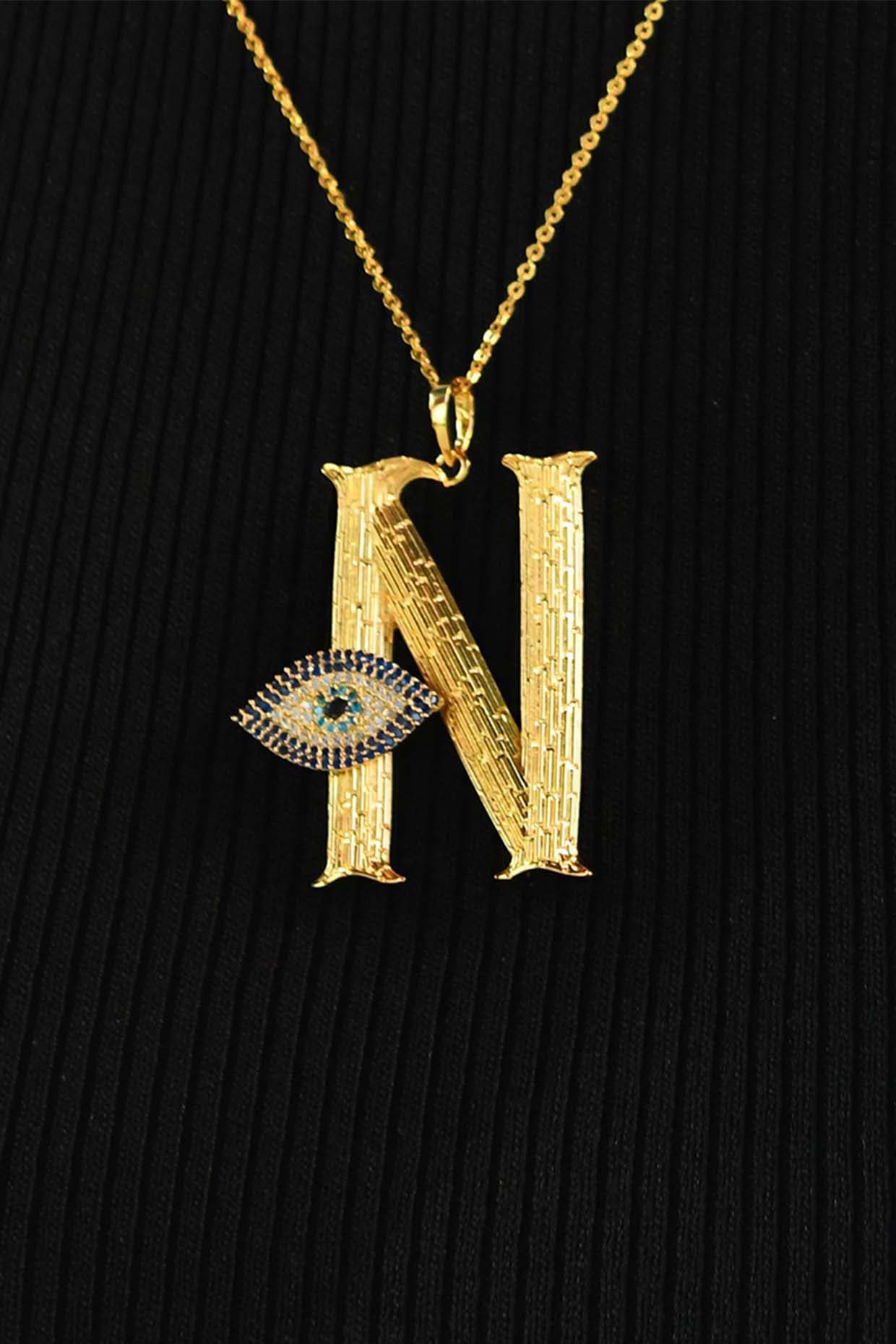Customised Initial Necklace – Nian by Nidhi