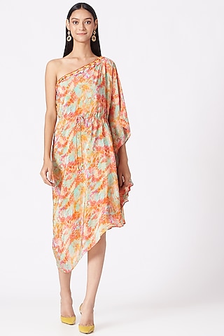 Multi Colored Tie-Dye Dress by Elena Singh
