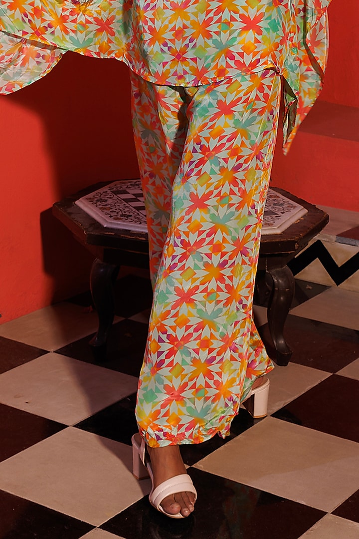 Multi-Colored Crepe Printed Co-Ord Set by Elena Singh at Pernia's Pop Up Shop