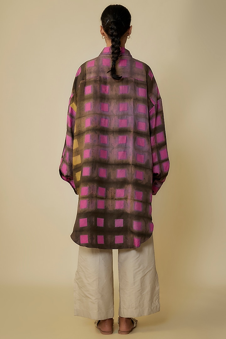Multi-Colored Fine Silk Shirt by 11.11 / eleven eleven at Pernia's Pop Up Shop