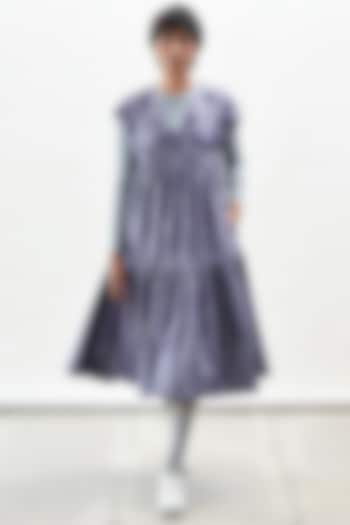 Purple Floral Embroidered Summer Dress by Kanelle at Pernia's Pop Up Shop