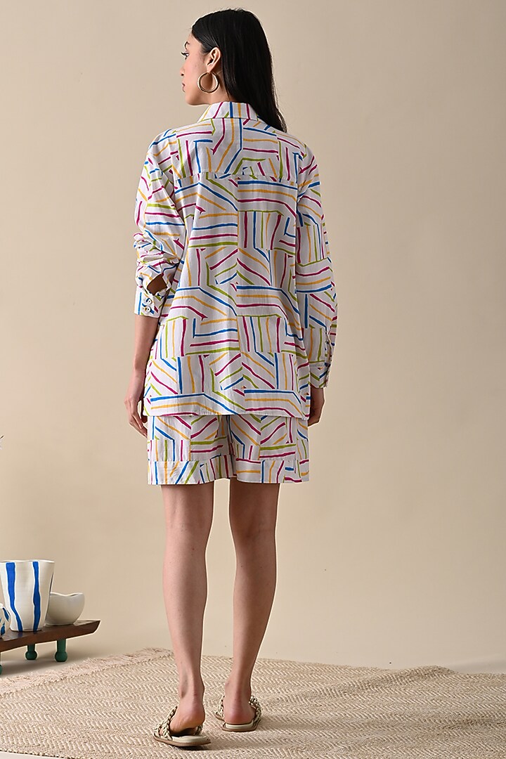 Multi-Colored Organic Cotton Printed Co-Ord Set by Kanelle at Pernia's Pop Up Shop