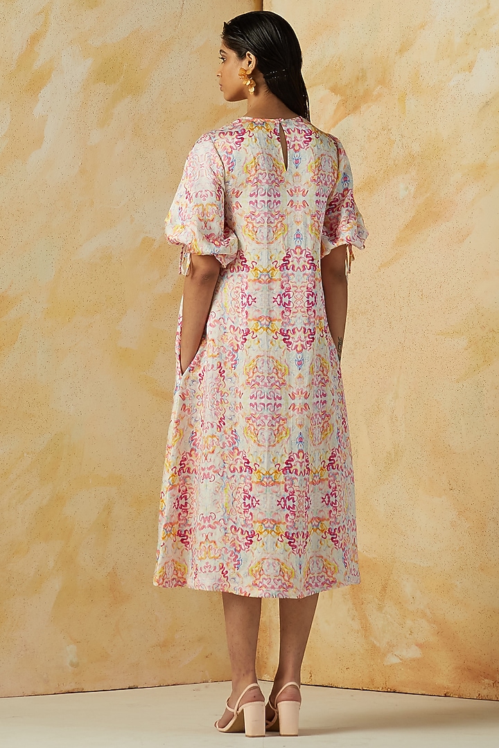 Multi-Colored Printed A-Line Summer Dress by Kanelle at Pernia's Pop Up Shop