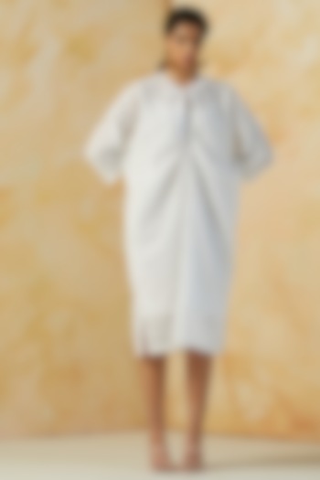 White Linen Oversized Dress by Kanelle