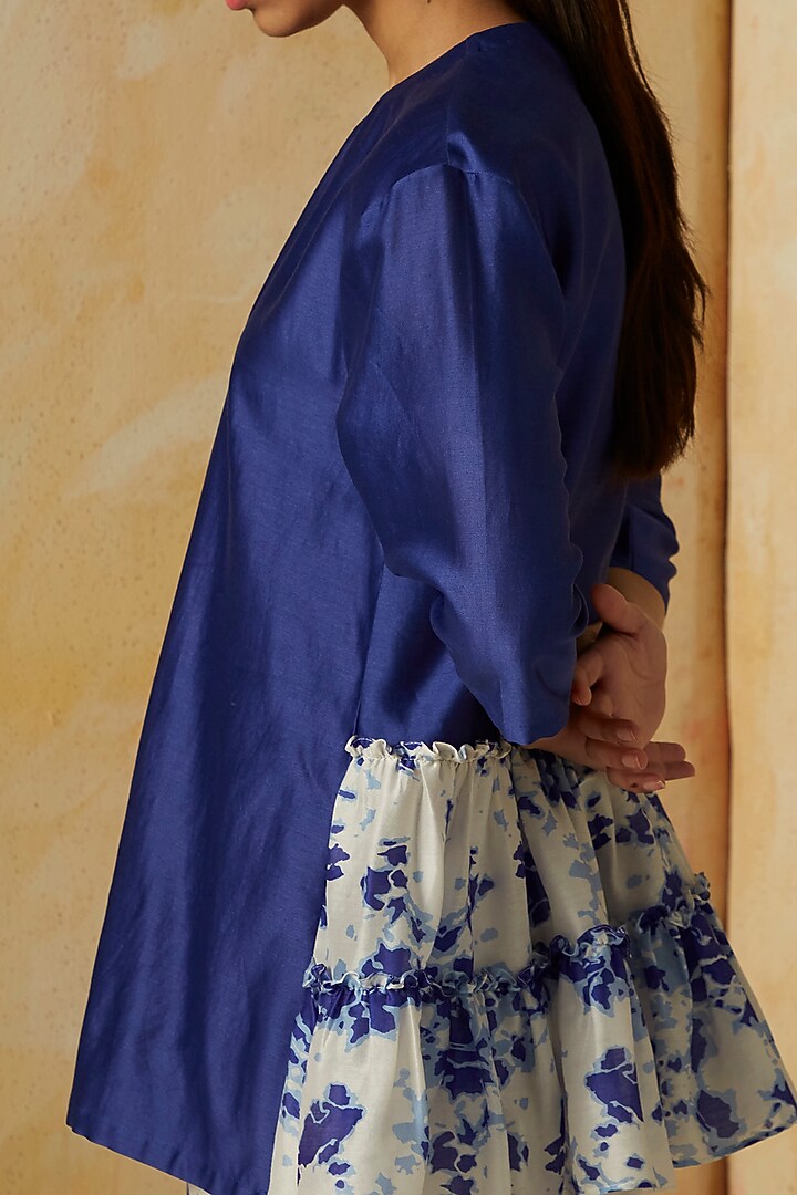 Cobalt Blue Printed Top by Kanelle at Pernia's Pop Up Shop