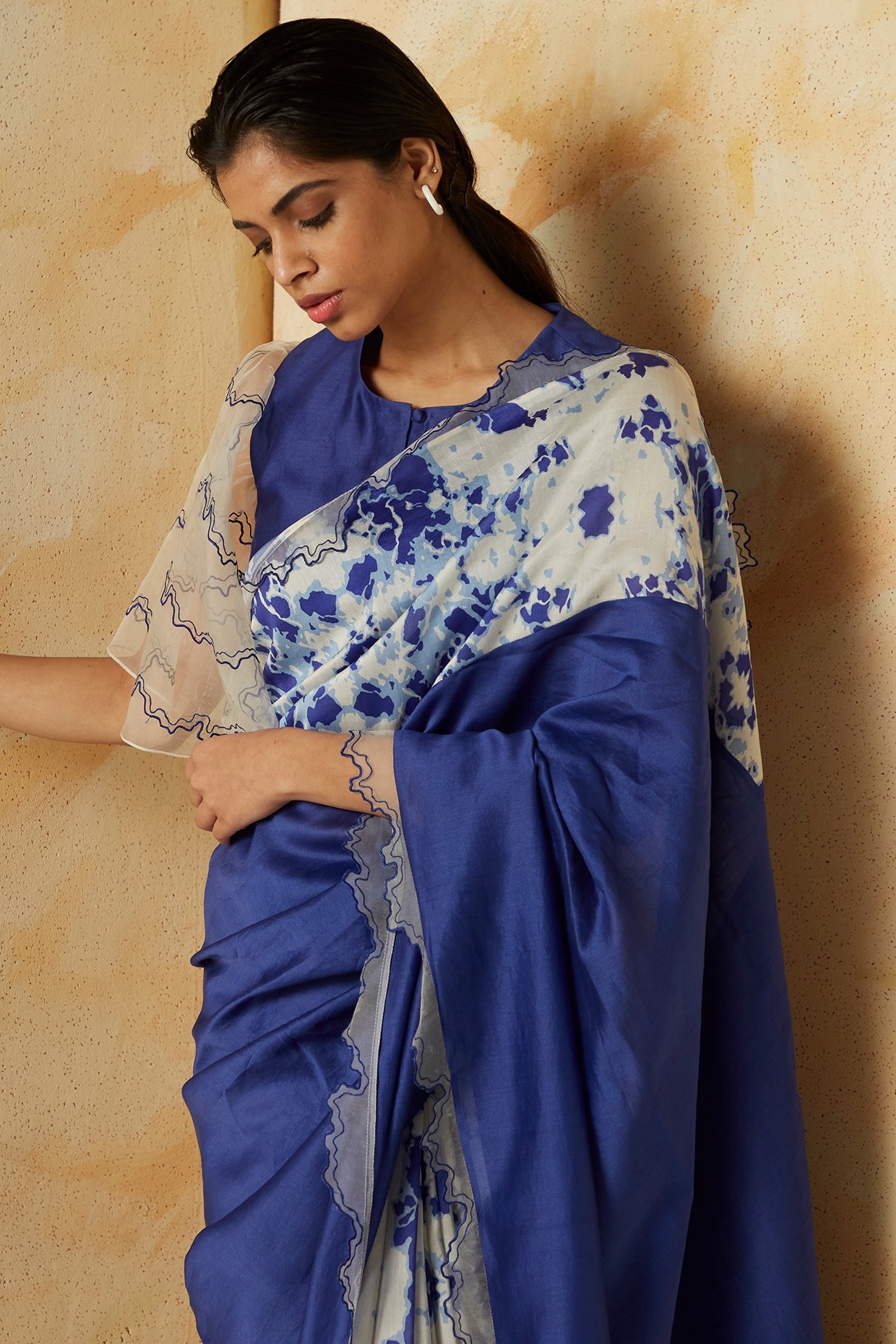 Yamini Royal Blue Kanchipuram Half Saree – Zariknyaa