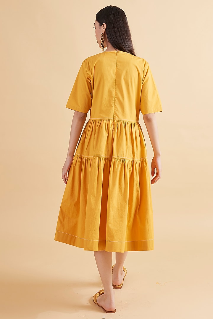 Amber Cotton Poplin Tiered Summer Dress by Kanelle at Pernia's Pop Up Shop