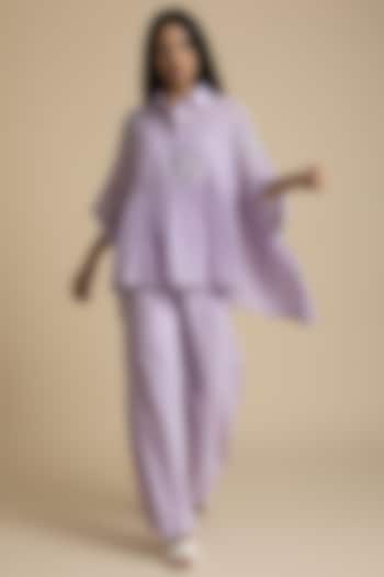 Orchid Oversized Top With Patch Work by Kanelle at Pernia's Pop Up Shop