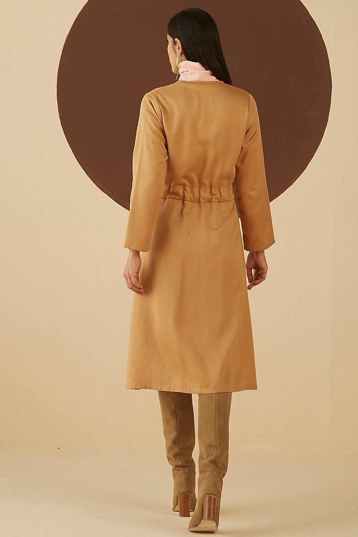 Caramel Tencel Wrap Summer Dress by Kanelle at Pernia's Pop Up Shop