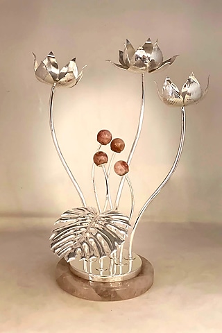 Silver Brass With Plating & Stone Showpiece by EL'UNIQUE