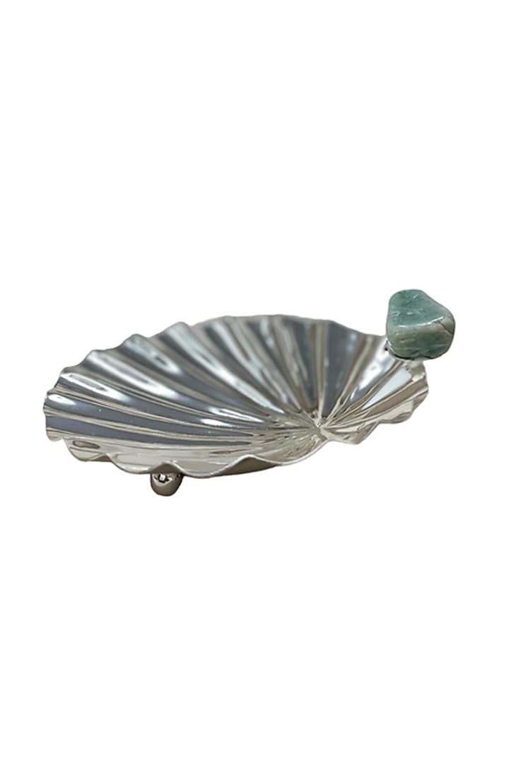 Silver Plated Brass Shell Dish Set by EL'UNIQUE