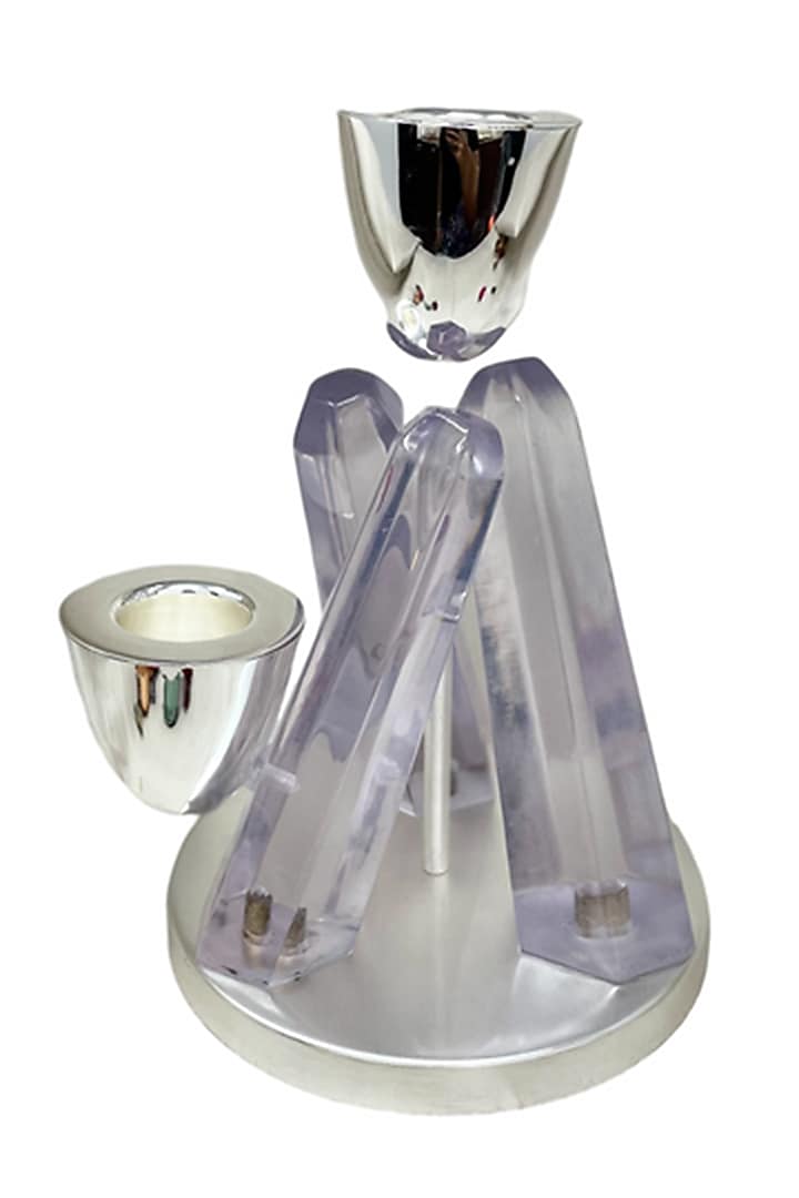 Light Blue Crystal Candle Stand by EL'UNIQUE at Pernia's Pop Up Shop