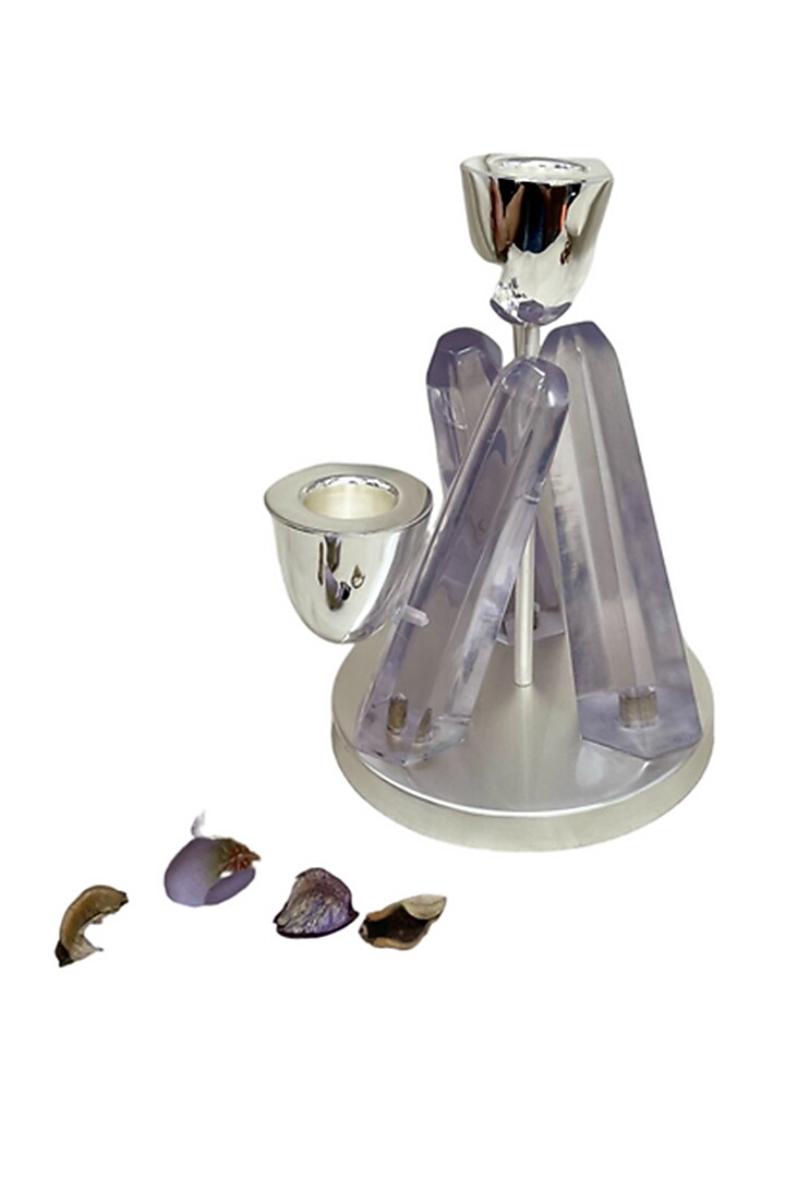 Light Blue Crystal Candle Stand by EL'UNIQUE at Pernia's Pop Up Shop