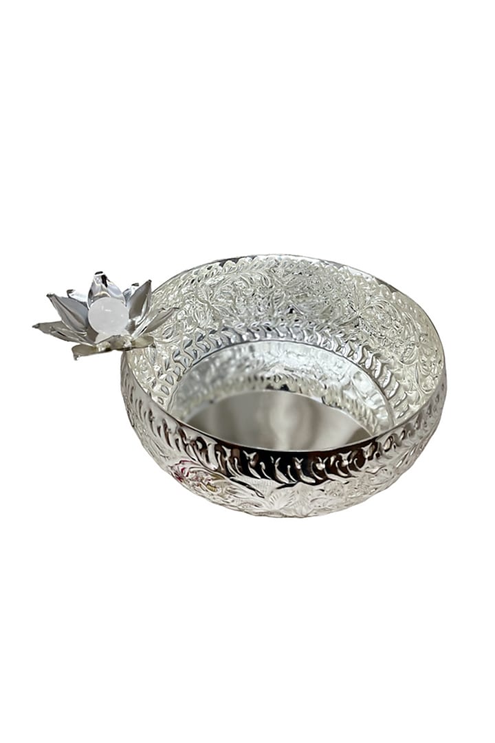 Silver Plated Brass Bowl by EL'UNIQUE