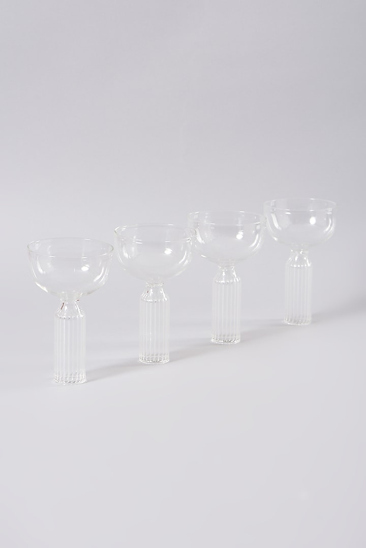 Transparent Cocktail Glasses (Set of 4) by Elysian Home