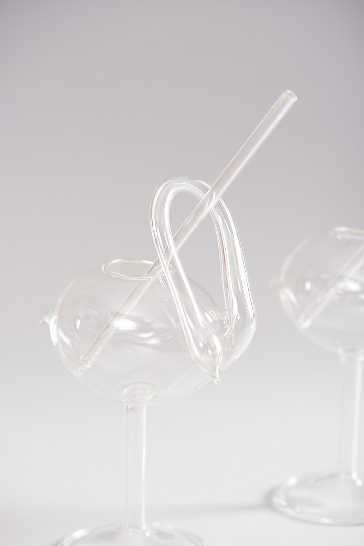 Swan Transparent Cocktail Glasses (Set of 2) by Elysian Home at Pernia's Pop Up Shop