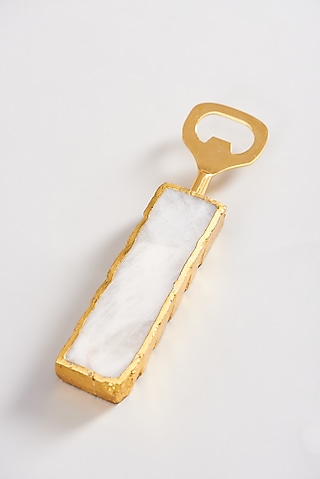 White Agate Stone Bottle Opener by Elysian Home