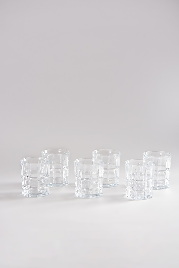 Small Transparent Glasses (Set of 6) by Elysian Home at Pernia's Pop Up Shop