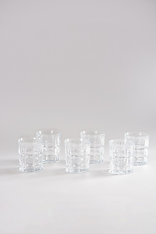 Small Transparent Glasses (Set of 6) by Elysian Home