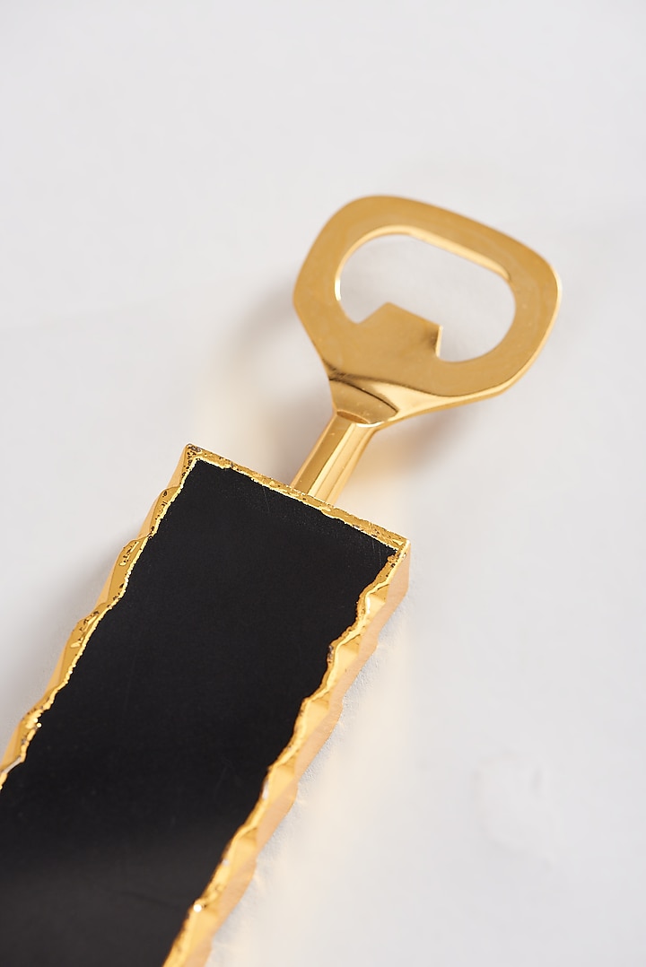 Black Agate Stone Bottle Opener by Elysian Home at Pernia's Pop Up Shop
