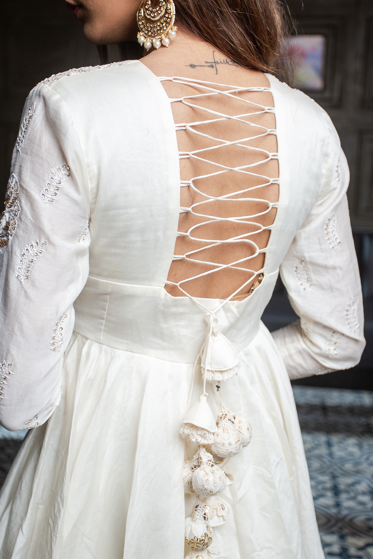 Nora Fatehi Looks Exquisite In Pristine White Anarkali Suit
