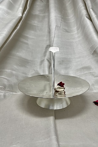 Silver Plated Brass Platter by EL'UNIQUE