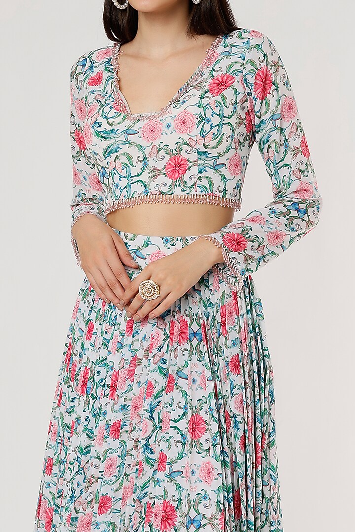 Multi-Colored Printed Lehenga Set by Empress by Arefa at Pernia's Pop Up Shop