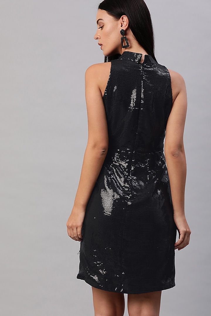 Black Sequins Sheath Summer Dress by Emblaze at Pernia's Pop Up Shop