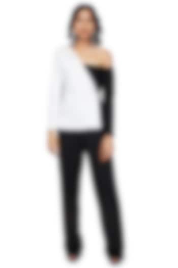 Black & White Viscose Jumpsuit by Emblaze at Pernia's Pop Up Shop