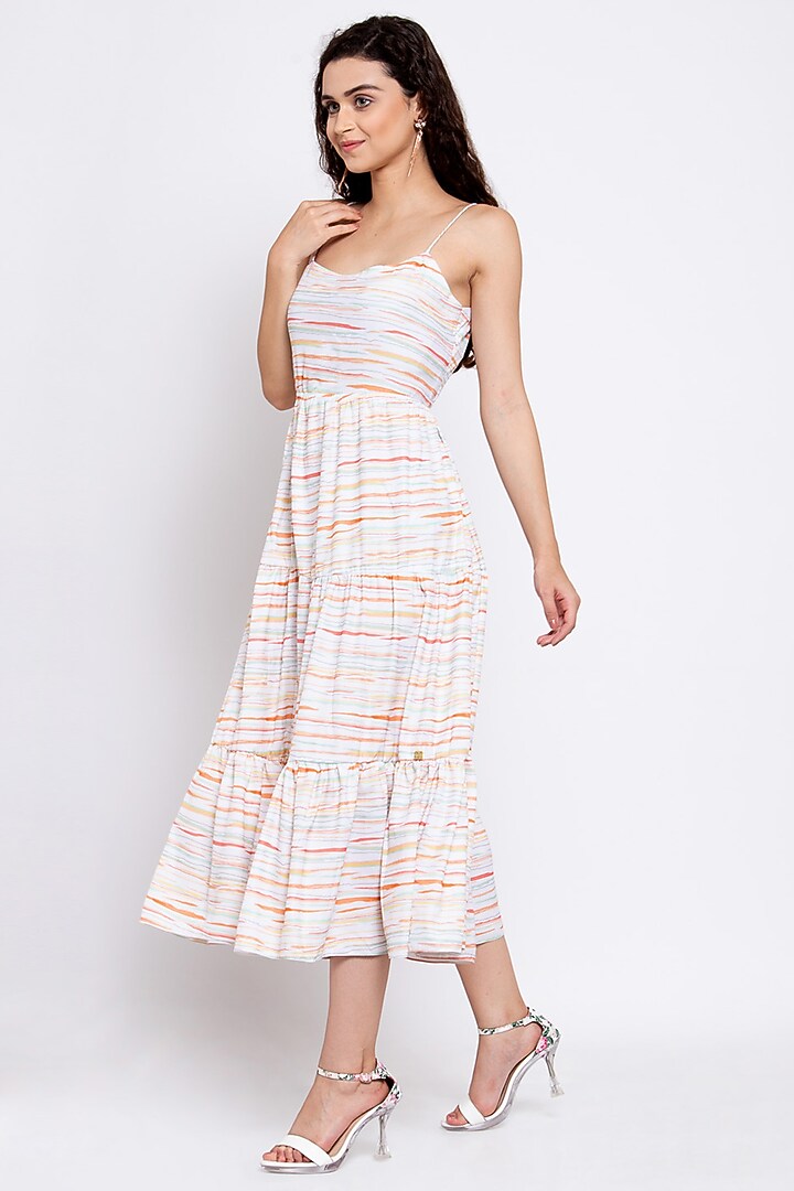 Beige Strappy Summer Dress by Emblaze at Pernia's Pop Up Shop