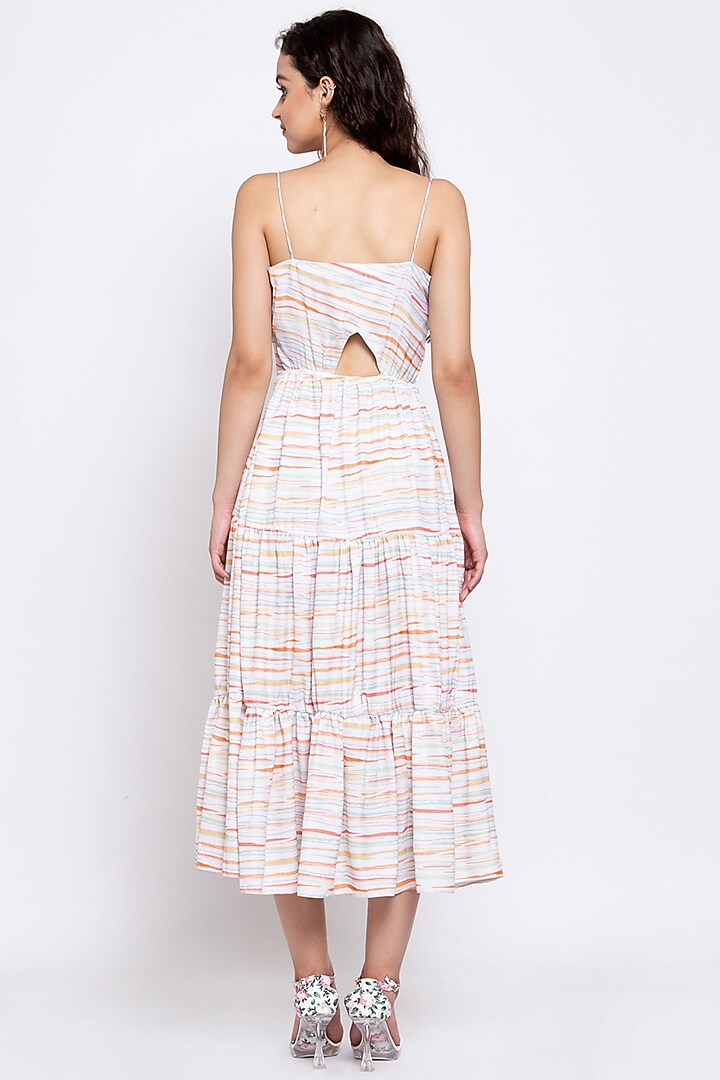Beige Strappy Summer Dress by Emblaze at Pernia's Pop Up Shop