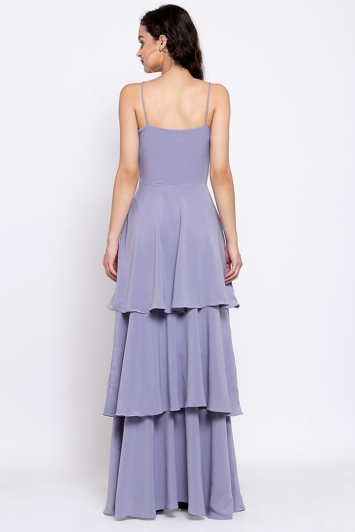 Lilac Purple Strappy Layered Summer Dress by Emblaze at Pernia's Pop Up Shop