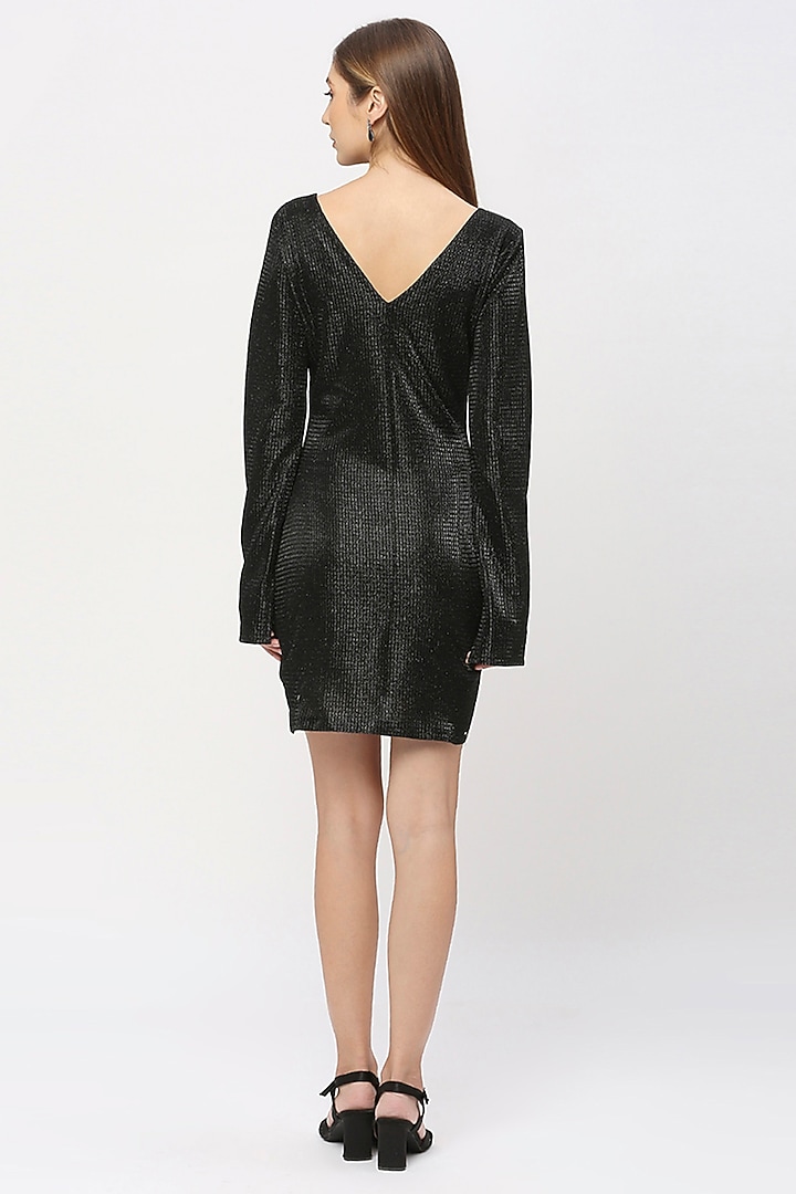 Black Knit Corset Mini Summer Dress by Emblaze at Pernia's Pop Up Shop