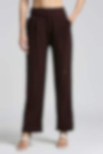Brown Lachka Pants by Emblaze