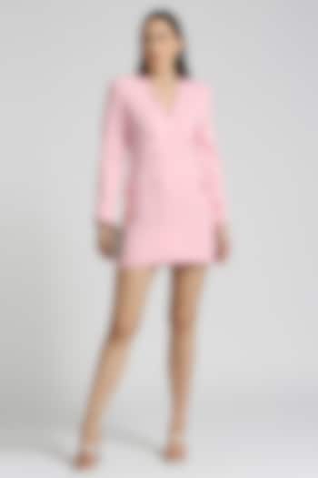 Pink Lachka Mini Blazer Dress by Emblaze
