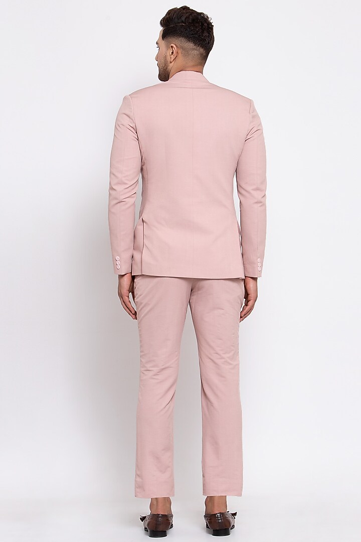 Baby Pink Blazer Set by Emblaze Men at Pernia's Pop Up Shop