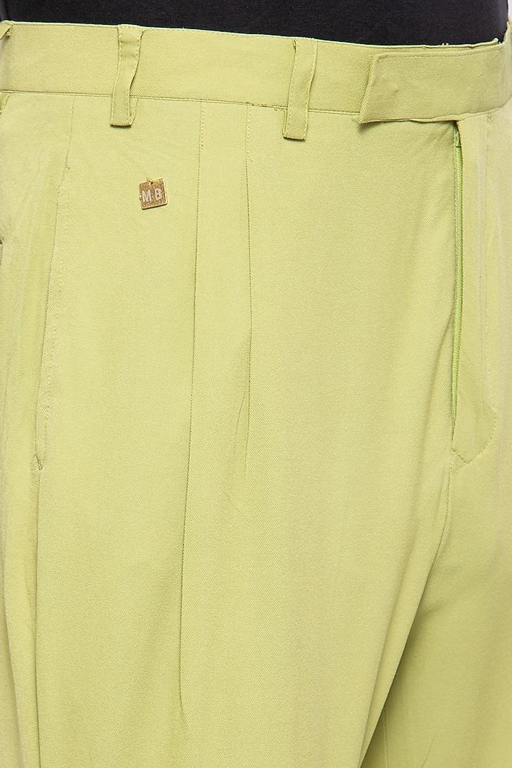 Lime Green Viscose Blazer Set by Emblaze Men at Pernia's Pop Up Shop