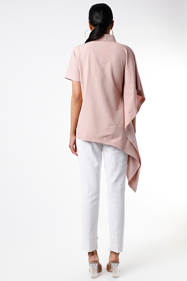 Blush Pink Viscose Shirt by Emblaze at Pernia's Pop Up Shop