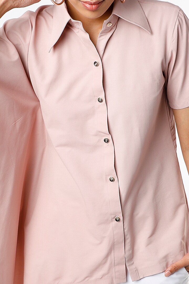 Blush Pink Viscose Shirt by Emblaze at Pernia's Pop Up Shop