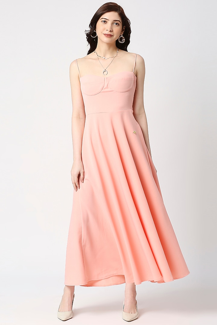 Peach Lachka Summer Dress by Emblaze at Pernia's Pop Up Shop