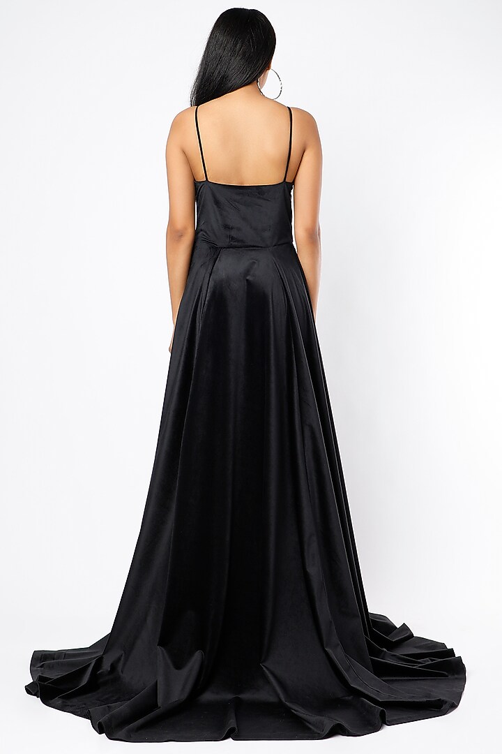 Black Embellished Gown by Emblaze at Pernia's Pop Up Shop