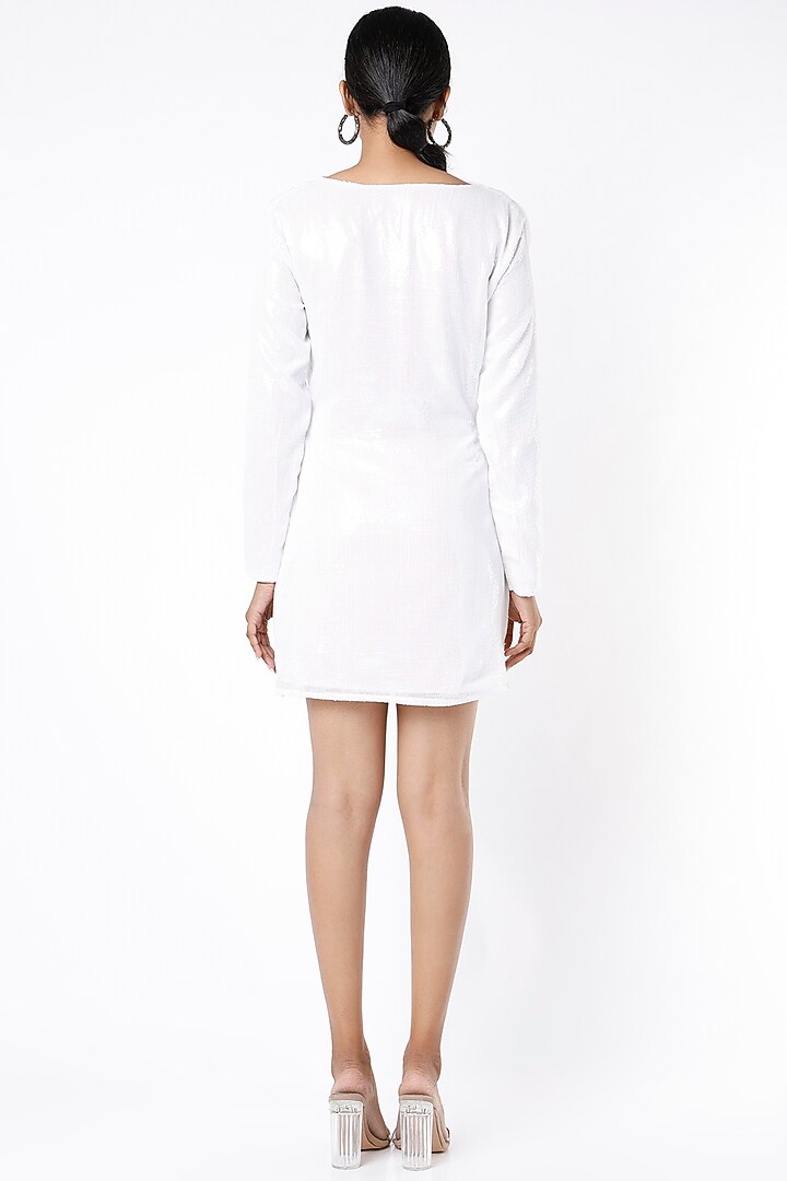 White Sequin Summer Dress by Emblaze at Pernia's Pop Up Shop