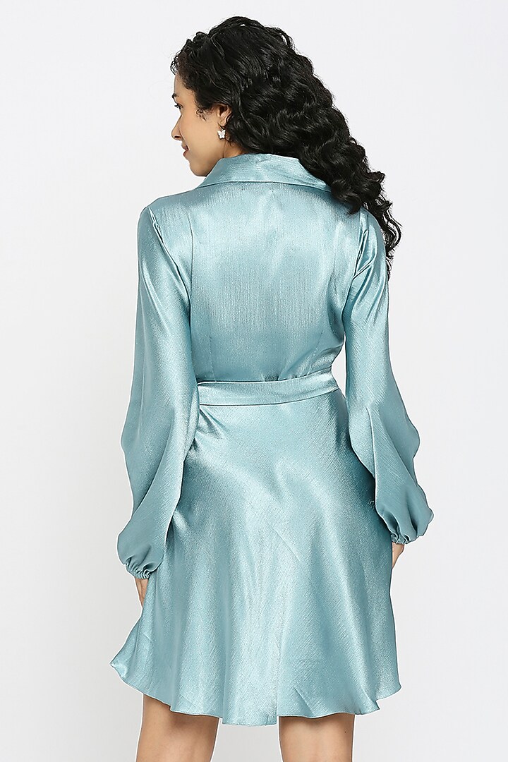 Teal Green Creta Chiffon Knotted Summer Dress by Emblaze at Pernia's Pop Up Shop