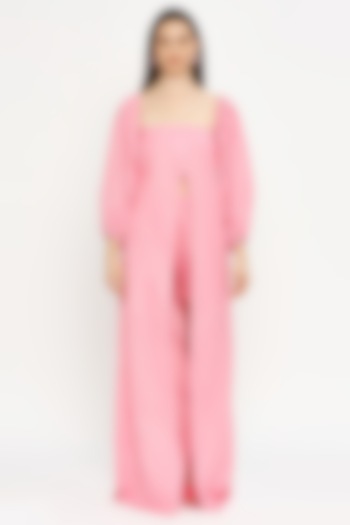 Pink Cotton Co-Ord Set by Emblaze at Pernia's Pop Up Shop