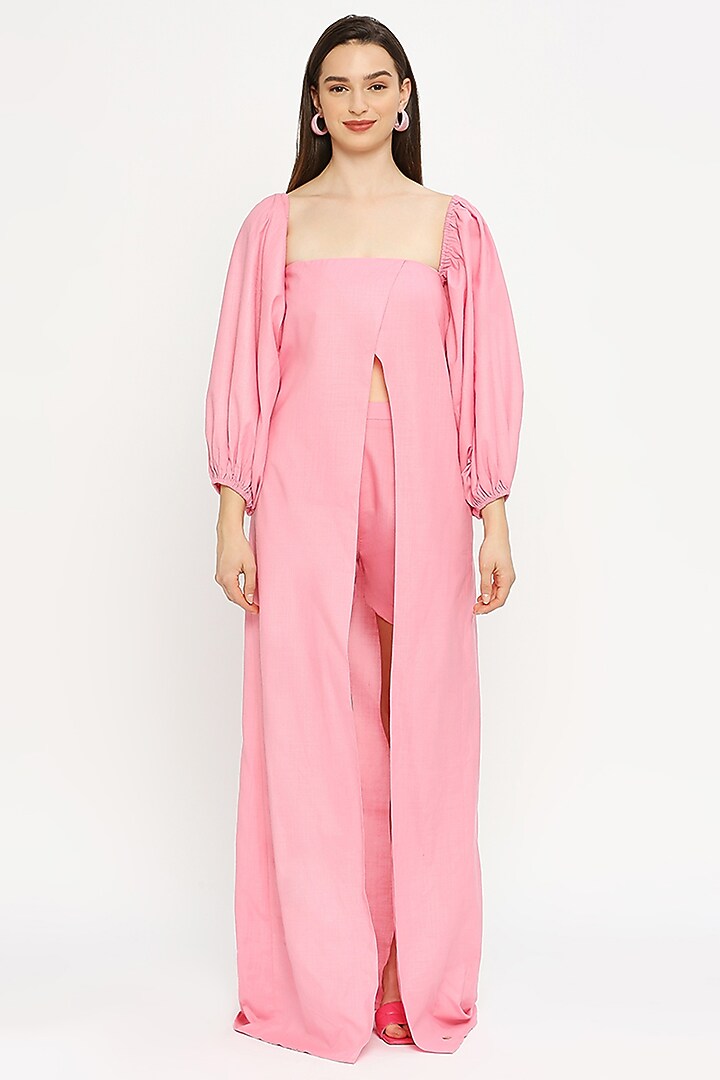 Pink Cotton Co-Ord Set by Emblaze at Pernia's Pop Up Shop